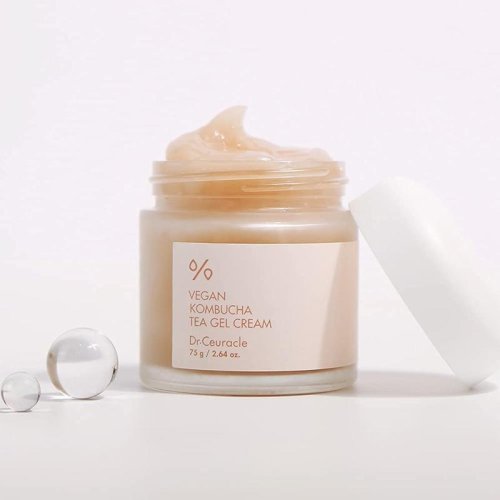 DR. CEURACLE Vegan Kombucha Tea Gel Cream - Posilující gelový krém s kombuchou