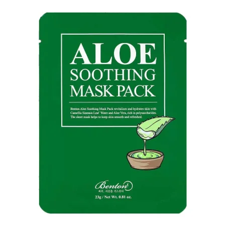 BENTON Aloe Soothing Mask Pack  - Hydratačná a upokojujúca plátienková maska ​​s aloe vera
