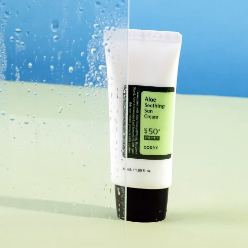 COSRX Aloe Soothing Sun Cream SPF50 PA+++ - Zklidňující opalovací krém s extraktem z aloe