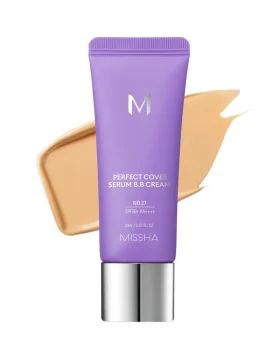 MISSHA M Perfect Cover Serum BB Cream - Pečující BB krém s UV ochranou - Odstín: No.27 / Honey Beige