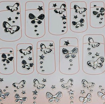 MISSHA Lovely Nail Design Sticker No.10 - Samolepky na nehty