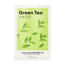 MISSHA Airy Fit Sheet Mask (Green Tea) – Plátýnková maska s výtažkem ze zeleného čaje