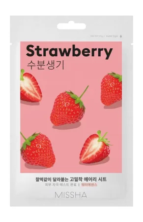 MISSHA Airy Fit Sheet Mask (Strawberry) - Plátýnková maska s výtažkem z jahod