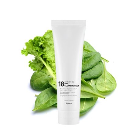 A'PIEU 18 Daily Cleansing Foam – Mírně kyselá pleťová čisticí pěna