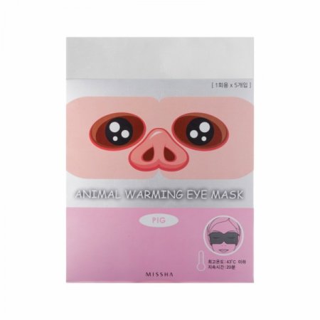 MISSHA Animal Warming Eye Mask_Pig(Jasmine) – Hřejivá oční maska s vůní jasmínu