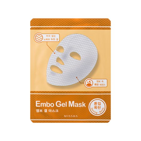 MISSHA Embo Gel Mask (Shining Bomb) – Rozjasňující embosovaná gelová maska