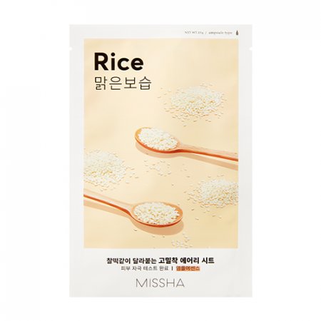 MISSHA Airy Fit Sheet Mask (Rice) – Plátienková maska s výťažkom z ryže