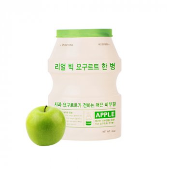 A'PIEU Real Big Yogurt One-Bottle (Apple) – Plátýnková maska s jablečným extraktem