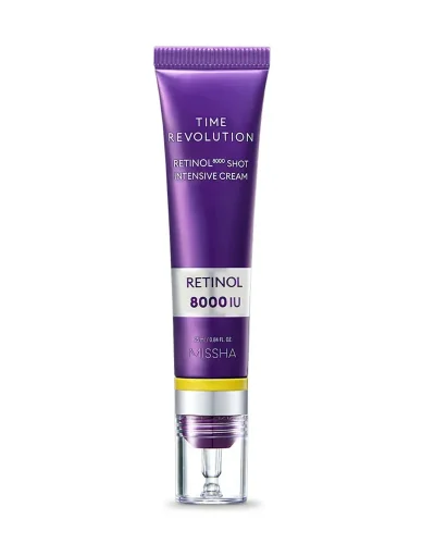MISSHA Time Revolution Retinol 8000 Shot Intensive Cream - Intenzívny krém s retinolom