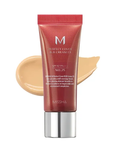 MISSHA M Perfect Cover BB Cream EX - Hydratačný BB krém s UV ochranou - Odtieň: No.25 Warm Beige