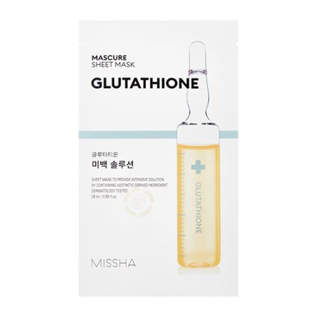 MISSHA Mascure Whitening Solution Sheet Mask (Glutathione) – Rozjasňujúca plátienková maska
