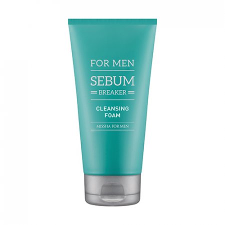 MISSHA For Men Sebum Breaker Cleansing Foam – Peelingová čistící pleťová pěna