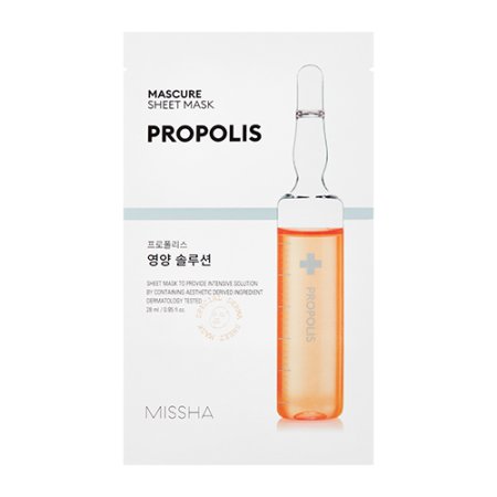 MISSHA Mascure Nutrition Solution Sheet Mask (Propolis) – Vyživujúca plátienková maska