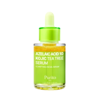 PURITO Azelaic Acid 10 Kojic Tea Tree Serum – Sérum s kyselinou azelaovou, kojovou a tea tree