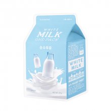 A'PIEU White Milk One-Pack – Hydratačná plátienková maska s extraktom mliečneho proteínu
