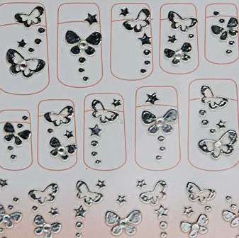 MISSHA Lovely Nail Design Sticker No.10 - Samolepky na nechty