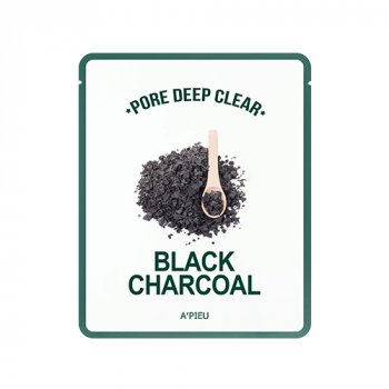 A'PIEU Pore Deep Clear Black Charcoal Mask – Čistiaca pleťová maska