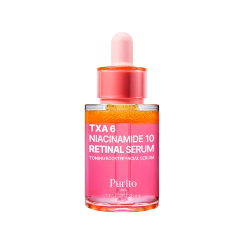 PURITO TXA 6 Niacinamide 10 Retinal Serum – Rozjasňující a obnovující sérum s tranexamovou kyselinou, niacinamidem a retinalem