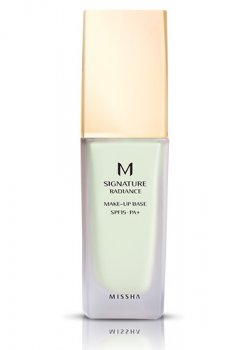 MISSHA M Signature Radiance Makeup Base SPF15/PA+ (No.1/Green) - Základ pod makeup vyrovnávajúci tón pleti