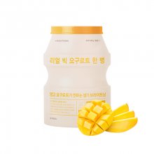 A'PIEU Real Big Yogurt One-Bottle (Mango) – Plátýnková maska s mangovým extraktem