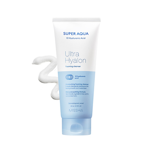 SUPER AQUA Ultra Hyalon Foaming Cleanser – Hydratační čistící pěna