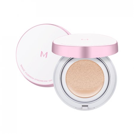 MISSHA M Magic Cushion Strobeam (Pink) – Cushion make-up s lehkou perletí