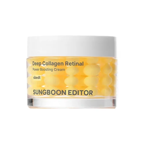 SUNGBOON EDITOR Deep Collagen Retinol Power Boosting Capsule Cream - Spevňujúci nočný krém s retinolom a kolagénom