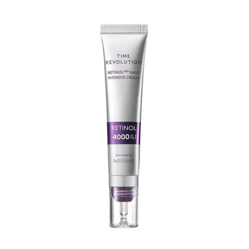 MISSHA Time Revolution Retinol 4000 Shot Intensive Cream - Intenzivní noční pleťový krém s retinolem