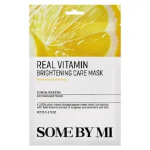SOME BY MI Real Vitamín Brightening Care Mask - Rozjasňujúca plátienková maska ​​s vitamínom C