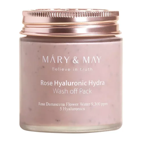 MARY&MAY Rose Hyaluronic Hydra Wash Off Pack - Hydratačná ílová maska s ružou a kyselinou hyalurónovou