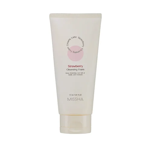 MISSHA Creamy Latte Strawberry Cleansing Foam - Čistiaca pena s extraktom z jahôd