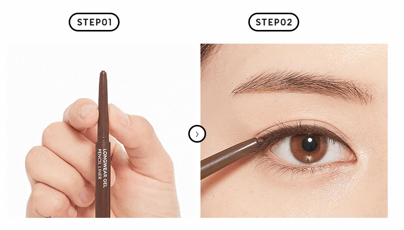 MISSHA Longwear Gél ​​Pencil Liner - Dlhotrvajúca gélová ceruzka na oči - Použitie